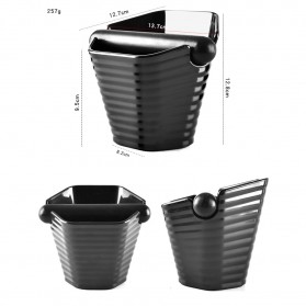 CAFEMASY Wadah Kopi Espresso Knock Box Waste Container Barista Non Slip - Black