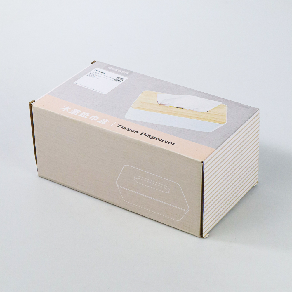 Gambar produk TaffHOME Kotak Tisu Kayu Multifungsi Model 1 Slot - ZJ001
