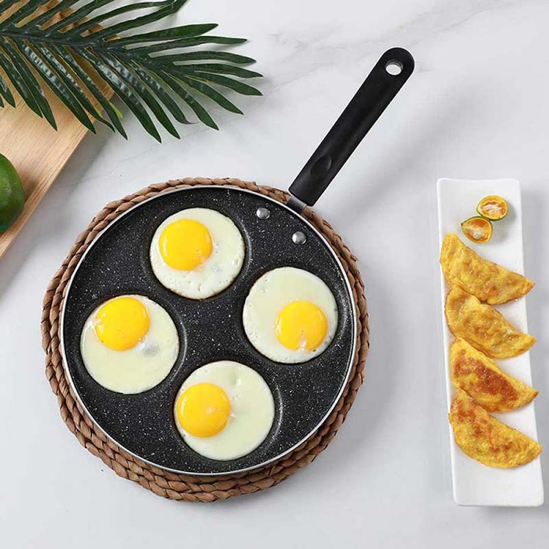 TEENRA Teflon Panci Telur Omelet Egg Fyring Pan Nonstick 4 Holes TW