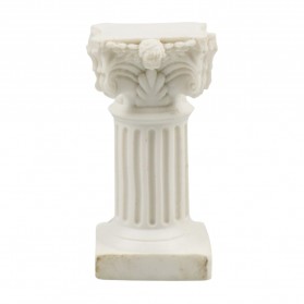 MICORSAX Properti Dekorasi Foto Produk Mini Romawi Kuno Model Pilar Pantheon - White