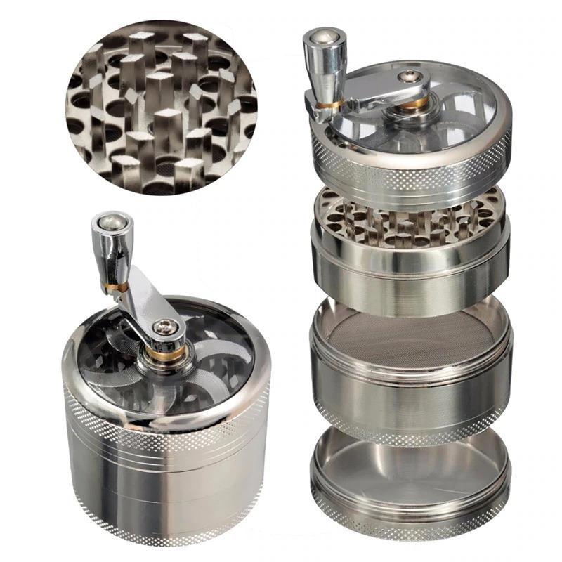 ISHOWTIENDA Grinder Penggiling Tembakau Rokok Herbal Herb Crusher 4