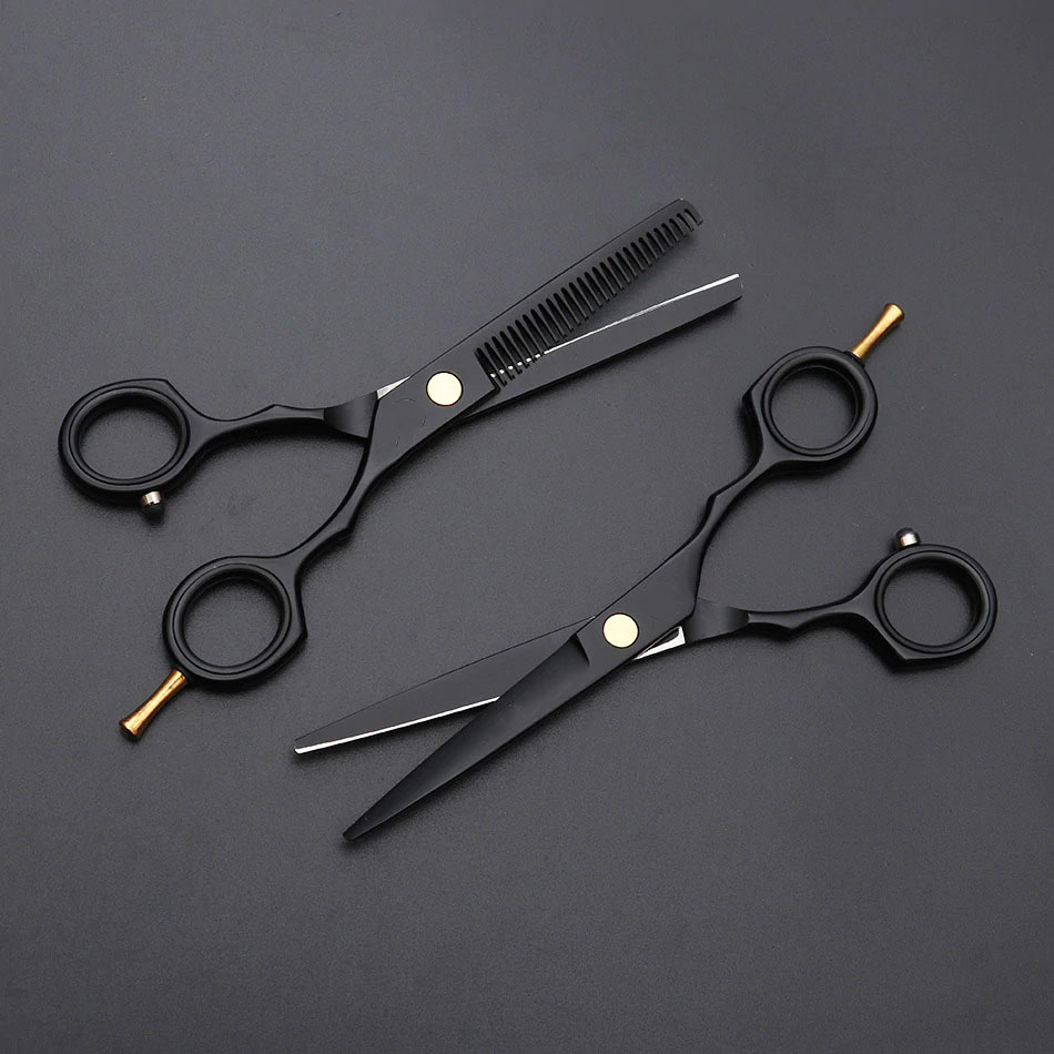 Gambar produk MrTiger Gunting Rambut Professional Barber Hairdressing Scissors 5.5 Inch 2 PCS with Razor Comb - 440C
