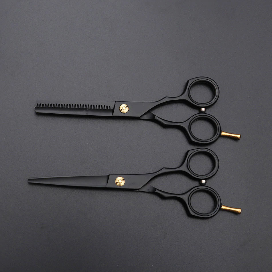 Gambar produk MrTiger Gunting Rambut Professional Barber Hairdressing Scissors 5.5 Inch 2 PCS with Razor Comb - 440C