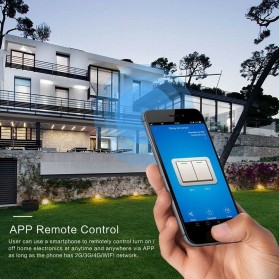 MINITIGER Smart Home Saklar Lampu Touch Wireless WiFi 2 Switch - FXF028 - Black - 2