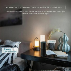 MINITIGER Smart Home Saklar Lampu Touch Wireless WiFi 2 Switch - FXF028 - Black - 4
