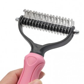 PAWING Sisir Rambut Binatang Peliharaan Hair Removal Comb Pet Grooming Tool - AES0124 - Blue - 5