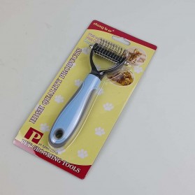 Chong Le Er Sisir Rambut Binatang Peliharaan Hair Removal Comb Pet Grooming Tool - AES0124 - Blue - 8
