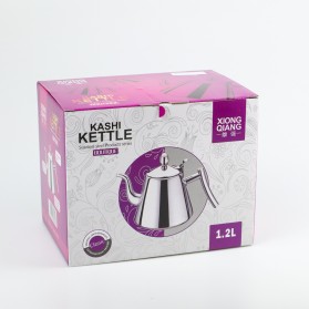 One Two Cups Teko Air Teh Kopi Water Kettle Teapot 1L with Filter - HS4012 - Silver - 9