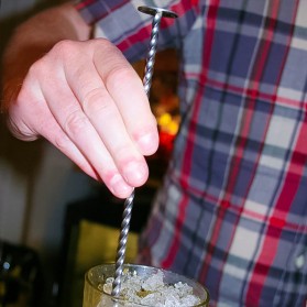 TEAEGG Sendok Aduk Bartender Cocktail Mixing Spoon 25.5cm - CDF-190806 - Silver - 6