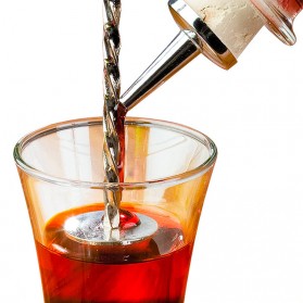 TEAEGG Sendok Aduk Bartender Cocktail Mixing Spoon 25.5cm - CDF-190806 - Silver - 8