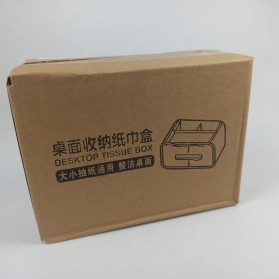 Fiqile Kotak Tisu Organizer with Smartphone Holder - ZJ012 - White - 11