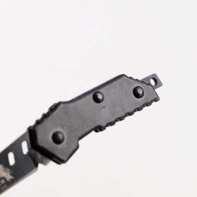 KNIFEZER Pisau Saku Lipat Mini Gantungan Kunci Serbaguna Portable Knife Survival Tool - Y238 - Black - 4