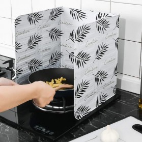 AWOO Pelindung Anti Cipratan Minyak Oil Splash Guard Screens Aluminium Foil Plate - A01 - Black - 4