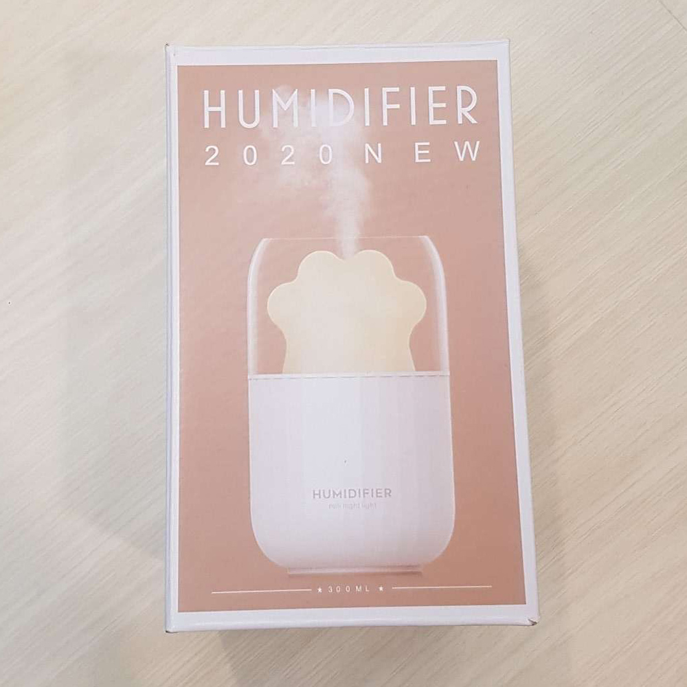 Himist Air Humidifier Pelembab Udara Aromatherapy Oil Diffuser Desain Cat Paw 300ml M206 White Jakartanotebook Com