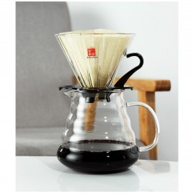 Exquis Kertas Filter Saringan Kopi Espresso V60 Drip Coffee Tea Infuser 1-2 Serving 100PCS - V01 - Brown - 5