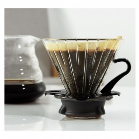Exquis Kertas Filter Saringan Kopi Espresso V60 Drip Coffee Tea Infuser 1-2 Serving 100PCS - V01 - Brown - 6