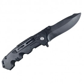 PEGASI Pisau Lipat Tactical Folding Knife Survival Camping EDC - SR-ZDD1 - Black - 1