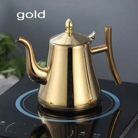 XIONG QIANG Kettle Teko Air Teh Kopi Water Kettle Teapot 1.3L with Filter - HS4012 - Golden