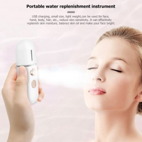 Alloet Steamer Wajah Nano Sprayer Facial Moisturizer Skin Care Tools - AT03 - White - 4