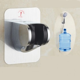SHAI Penyanggah Kepala Shower Hose Holder Bracket Drill Free - DZZL001 - Silver - 2