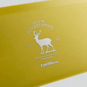 TaffHOME Kotak Tisu Kayu Tissue Box dengan Holder Smartphone - ZJ008 - Yellow - 2