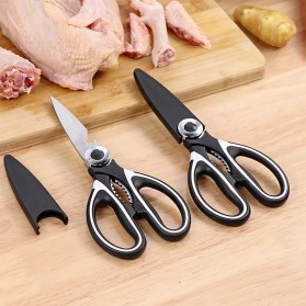 GG Gunting Daging Dapur Kitchen Meat Scissors Stainless Steel - HU13 - Black - 7