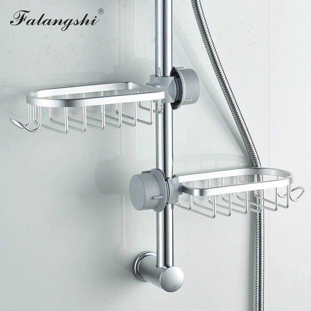 Gambar produk FALANGSHI Rak Kamar Mandi Bathroom Organizer Rack Shower Hook - WB8007