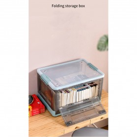 SUNSTOK Kotak Barang Kontainer Organizer Foldable Stackable Storage Box - SNX1001 - Green - 4