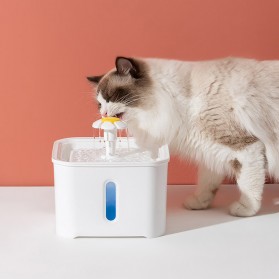 VILLA Water Dispenser Tempat Minum Anjing Kucing 2.5 Liter - ZF19002 - White