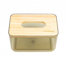 TaffHOME Kotak Tisu Kayu Nordic Minimalist Tissue Box Size Small - ZJ011 - Gray - 2