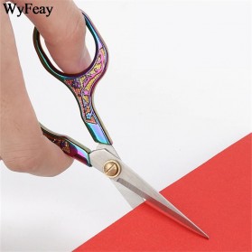 WyFeay Gunting Stainless Steel Vintage Scissors Design - 5035 - Silver - 4
