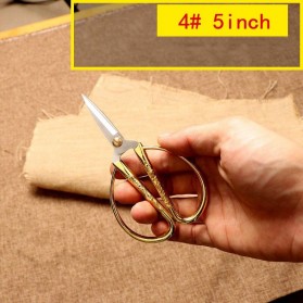 Yongdali Gunting Jahit Kain Fabric Cutter Scissors 5 Inch - K42 - Golden