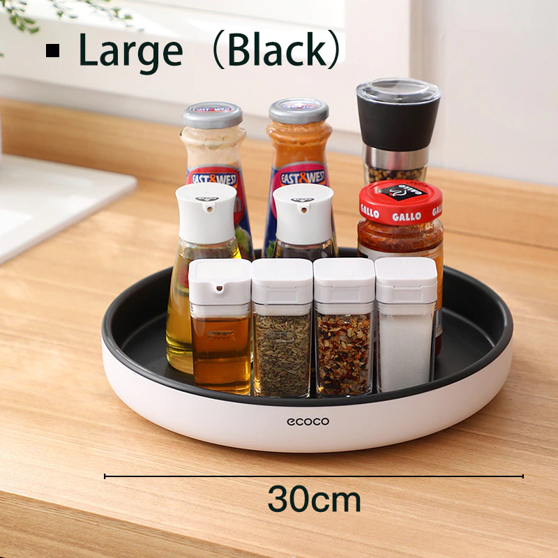Gambar produk Ecoco Rak Botol Tempat Bumbu Dapur Kitchen Storage Model Putar Size Large - E2022