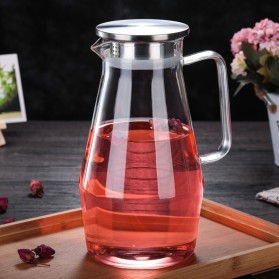 One Two Cups Teko Pitcher Teh Chinese Teapot Maker Borosilicate Glass 1.6L - SL330 - Transparent