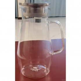 One Two Cups Teko Pitcher Teh Chinese Teapot Maker Borosilicate Glass 1.6L - SL330 - Transparent - 2