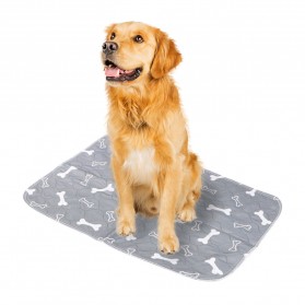 SELFAIDING Karpet Matras Tempat Makan Hewan Peliharaan Kucing Anjing Pet Food Mat - CFB34 - Gray