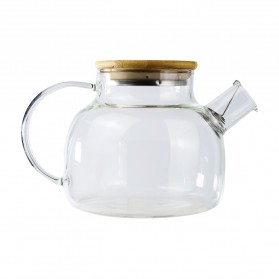 One Two Cups Teko Pitcher Teh Chinese Teapot Maker Borosilicate Glass 1L - BR-384 - Transparent - 2