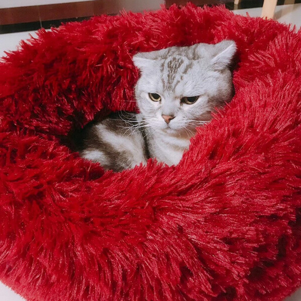 Gambar produk Hachikitty Karpet Matras Hewan Peliharaan Kucing Cat Plush Kennel 60 cm - CFB34