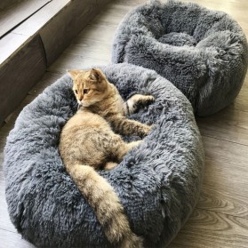 Hachikitty Karpet Matras Hewan Peliharaan Kucing Cat Plush Kennel 50 cm - CFB34 - Gray - 2
