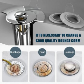 ISFRIDAY Saringan Penutup Lubang Bak Cuci Piring Sink Strainer Filter Universal - 2448 - Silver - 3