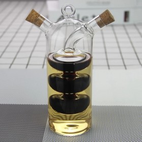 HIKUUI Botol Minyak Ganda 2 in 1 Double Layer Oil Seasoning Bottle 150ml - HI150 - Transparent