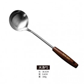 HAIMAITONG Alat Masak Dapur Stainless Steel Model Tablespoon 36.5CM - HTG001 - Silver - 1