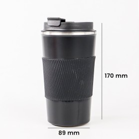 BYS House Botol Minum Tumbler Thermos Stainless Steel 510ml - IT-51 - Black - 10