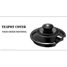 LILAC Teko Pitcher Teh Chinese Teapot 1600ml dengan Saringan Infuser - WJS816 - Black - 6