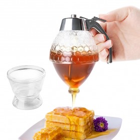 HILIFE Honey Dispenser Jar Teko Botol Madu Sirup Serbaguna - 17429 - Transparent
