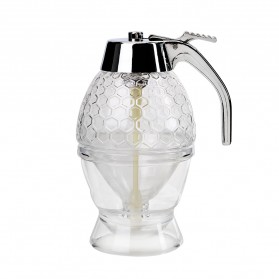 HILIFE Honey Dispenser Jar Teko Botol Madu Sirup Serbaguna - 17429 - Transparent - 3