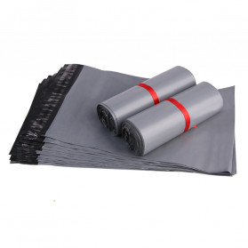 TaffPACK Kantong Amplop Plastik Packing Polymailer Polybag Doff 60 Micron 28x42cm 100 PCS - Gray - 1