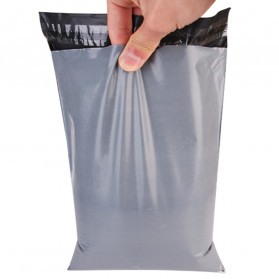 TaffPACK Kantong Amplop Plastik Packing Polymailer Polybag Doff 60 Micron 28x42cm 100 PCS - Gray - 8