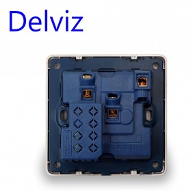 Delviz Stop Kontak Universal UK EU US 5 Hole Socket with On Off Switch - DZ-E2-11 - Black - 2