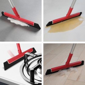 CLEANHOME Sapu Karet Rubber Broom Floor Collapsible Sweeper - RSR0028 - Red - 3